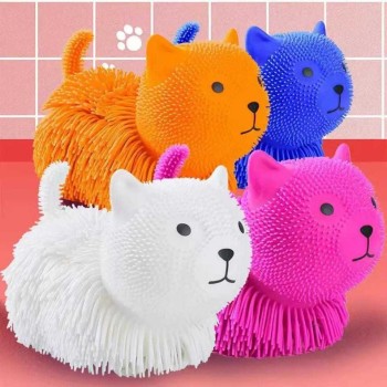 Brinquedo Boneco gatinho Anti Stress Mania Fofo Barato 19cm x 13cm x 10cm