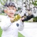 Brinquedo Máquina Automática Gatling Infantil De Bolhas De sabão Com Refil de Bolha De Sabão