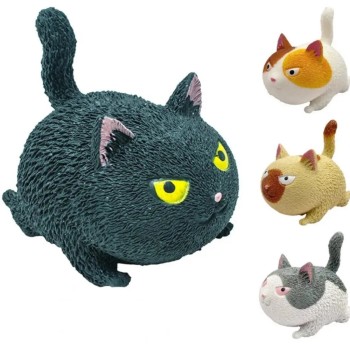 Gato Macio Squishy para Apertar Anti Estress 4 Estilos