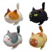 Gato Macio Squishy para Apertar Anti Estress 4 Estilos