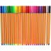  Kit de canetas com 24 cores Fine Line Amarelo Ponta Fina 0.4 mm Fineliner