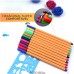  Kit de canetas com 12 cores Fine Line Amarelo Ponta Fina 0.4 mm Fineliner