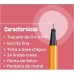  Kit de canetas com 24 cores Fine Line Amarelo Ponta Fina 0.4 mm Fineliner