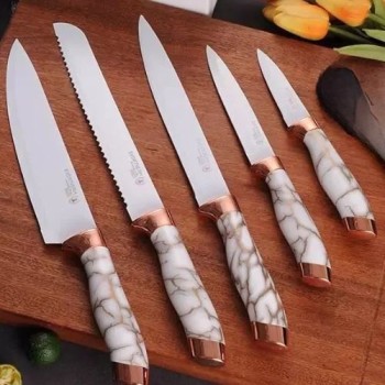 Faqueiro Com 6 Peças Antiaderente Mármore  70126