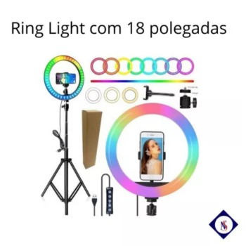 Ring Light Rgb Color 18 Polegadas 45cm - 20328