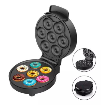 Mini máquina de fazer donuts, antiaderente 7 donuts 20350