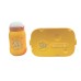 Kit marmita trava + garrafa 500ml lateral infantil  colher e garfo - CX-7077