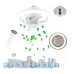Ventilador Luminária Led Giratório 